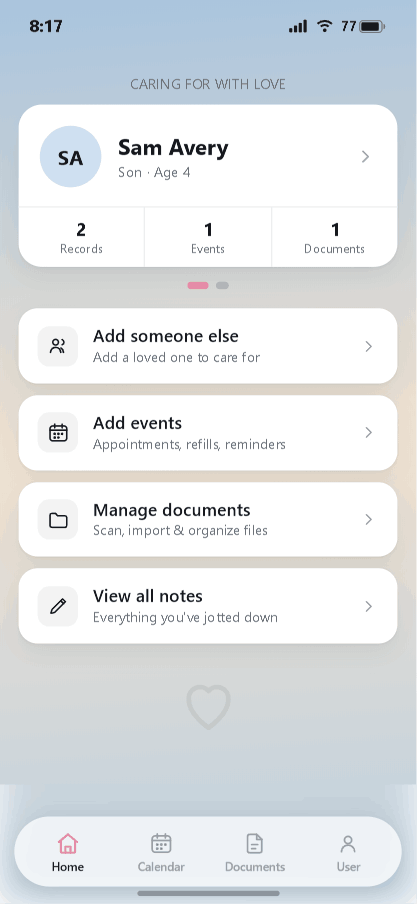 iDocThis home screen